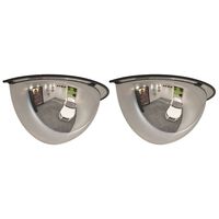 vidaXL 2 db félköríves akril közlekedési tükör Ø30 cm