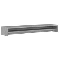 vidaXL szürke sonoma színű szerelt fa monitorállvány 100 x 24 x 13 cm