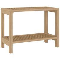 vidaXL Kylpyhuoneen sivupöytä 60x30x45 cm täysi tiikki