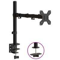 vidaXL fekete acél monitorállvány VESA 75/100 mm