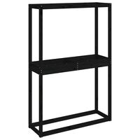 vidaXL Tire Rack Black 120x40x180 cm Solid Wood Pine