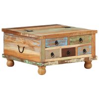 vidaXL Konferenční stolek recyklované dřevo 70 x 70 x 38 cm