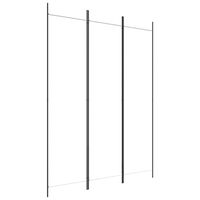 vidaXL Parawan 3-panelowy, biały,150x200 cm, tkanina