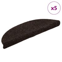 vidaXL Samolepící nášlapy na schody 5 ks hnědé 56x17x3 cm vpichované
