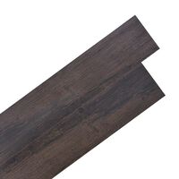 vidaXL Planches de plancher PVC autoadhésif 2,51 m² 2 mm Marron foncé