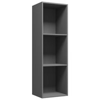 vidaXL Knihovna / TV skříňka šedá 36 x 30 x 114 cm dřevotříska
