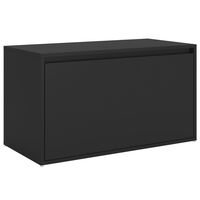 vidaXL Banco de corredor 80x40x45 cm derivados de madeira preto
