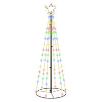 vidaXL Kegelkerstboom 108 LED's 70x180 cm meerkleurig