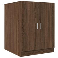 vidaXL pesumasinakapp, pruun tamm, 71 x 71,5 x 91,5 cm