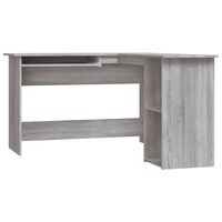 vidaXL Rohový psací stůl šedý sonoma 120x140x75 cm kompozitní dřevo