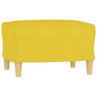 vidaXL Fußhocker Hellgelb 60x50x41 cm Stoff