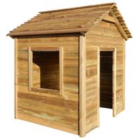 vidaXL Casetta da Giardino per Bambini 120x120x146 cm in Legno di Pino