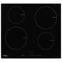 vidaXL Индукционен плот с 4 котлона, сензорен контрол, 7000 W