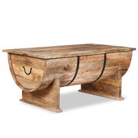 vidaXL Tavolino da Salotto in Legno Massello di Mango 88x50x40 cm