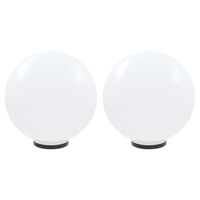 vidaXL Градински сфери за LED лампи, 2 бр, 50 см, PMMA