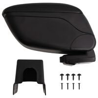 vidaXL Auton käsinoja musta 13x31x(31-44) cm ABS