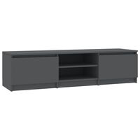 vidaXL TV-taso harmaa 140x40x35,5 cm tekninen puu