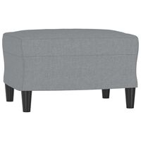 vidaXL Poggiapiedi Grigio Chiaro 60x50x41 cm in Tessuto