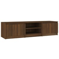 vidaXL TV-taso ruskea tammi 140x40x35,5 cm tekninen puu