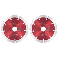 vidaXL Deimantiniai pjovimo diskai, 2vnt., plienas, 125mm