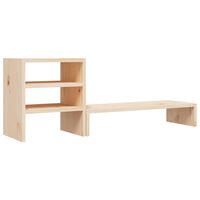 vidaXL tömör fenyőfa monitorállvány 81 x 20 x 30 cm
