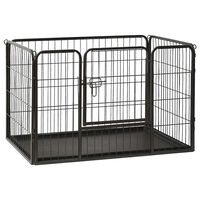 vidaXL Puppyren 91,5x59x61 cm staal