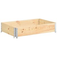 vidaXL Pallet Collar 50x100 cm Solid Pine Wood