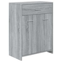 vidaXL Badezimmerschrank Grau Sonoma 60x33x80 cm Holzwerkstoff