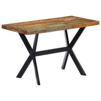 vidaXL Blagovaonski stol od masivnog obnovljenog drva 120 x 60 x 75 cm