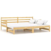 vidaXL Výsuvná válenda masivní borové dřevo 2× (90 x 200 cm)