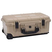 Hardcase transportkoffer met wielen en schuimen binnenkant