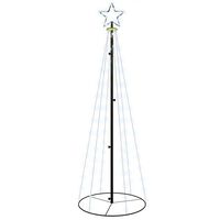 vidaXL Choinka stożkowa, 108 zimnych białych LED, 70x180 cm