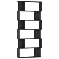 vidaXL Libreria/Divisorio Nero 80x24x192 cm in Legno Multistrato