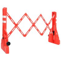 vidaXL Barriera Stradale Pieghevole Rossa 210x50x105 cm