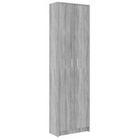vidaXL Armadio Corridoio Grigio Sonoma 55x25x189 cm Legno Multistrato