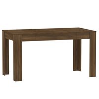 vidaXL Blagovaonski stol boja smeđeg hrasta 140 x 74,5 x 76 cm drveni