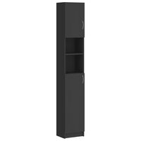 vidaXL Шафа для ванної кімнати Сірий 32x25,5x190 см ДСП