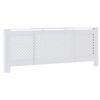 vidaXL Elementskydd MDF vit 205 cm