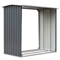 vidaXL Capannone da Giardino in Acciaio Zincato 172x91x154cm Grigio