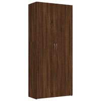 vidaXL Scarpiera Rovere Marrone 80x35,5x180 cm in Legno Multistrato