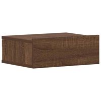 vidaXL Kelluva yöpöytä ruskea tammi 40x30x15 cm tekninen puu