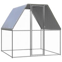 vidaXL Zunanji kokošnjak 2x2x2 m pocinkano jeklo