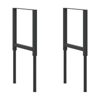 vidaXL Regulowane ramy stołu roboczego, 2 szt., metal, 55x(69-95,5) cm