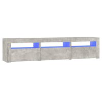 vidaXL TV skříňka s LED osvětlením betonově šedá 180x35x40 cm