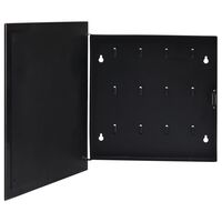 vidaXL Скринька для Ключів з Магнітною Дошкою Чорний 35x35x5,5 см