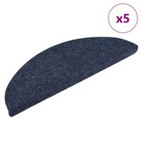 vidaXL Samolepící nášlapy na schody 5 ks modré 56x17x3 cm vpichované
