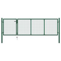 vidaXL aiavärav, teras, 350 x 100 cm, roheline