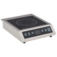 vidaXL Електрически индукционен плот със сензорен дисплей, 3500 W