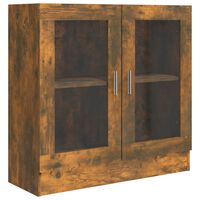 vidaXL Mobile Vetrina Rovere Fumo 82,5x30,5x80 cm Legno Multistrato