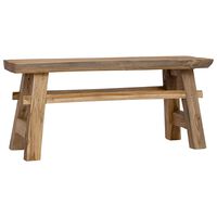 vidaXL Suoliukas 100x28x43cm mišri perdirbta mediena/tikmedžio masyvo
